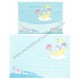 Ano 1986. Conjunto de Papel de Carta Little Twin Stars CLB Antigo (Vintage) Sanrio