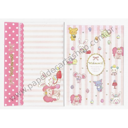 Ano 2012. Conjunto de Papel de Carta Sanrio Wish me mell II