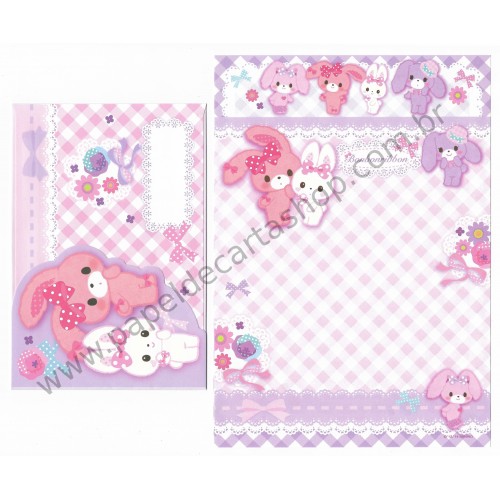 Ano 2014. Conjunto de Papel de Carta Bonbonribbon CRS Sanrio