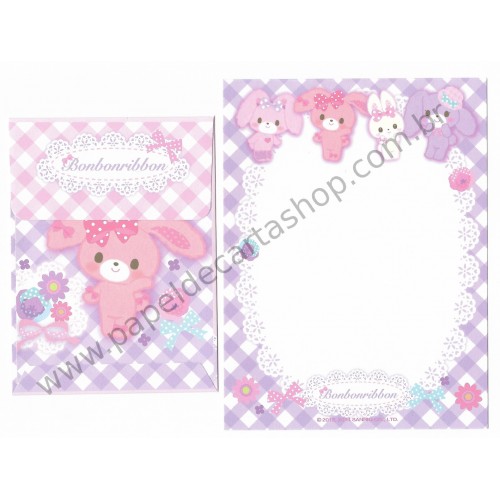 Ano 2014. Conjunto de Mini Papel de Carta Bonbonribbon CLL Sanrio