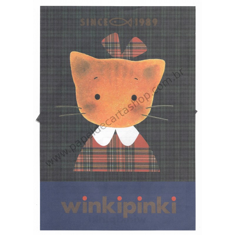 Ano 1991. Conjunto de Papel de Carta Winkipinki G Sanrio