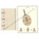 Ano 1992. Conjunto de Papel de Carta Mr. Bear's Dream (Vintage) Sanrio