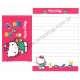 Ano 1989. Conjunto de Papel de Carta Hello Kitty Sanrio