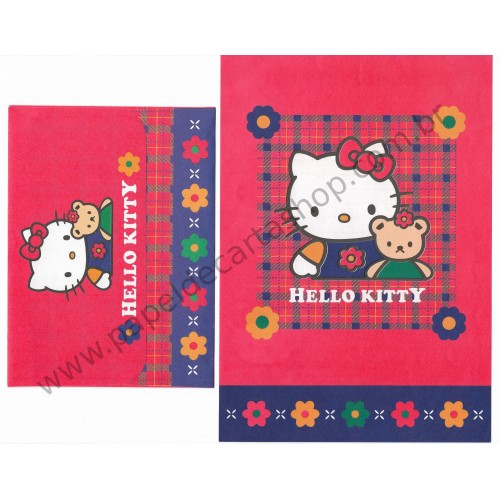 Ano 1995. Conjunto de Papel de Carta Hello Kitty Flower G Sanrio