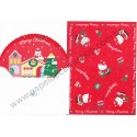 Ano 1990. Conjunto de Papel de Carta Hello Kitty Merry Christmas Sanrio