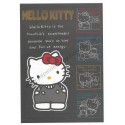 Ano 1988. Conjunto de Papel de Carta Hello Kitty Black Sanrio
