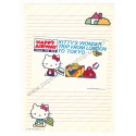 Ano 1976. Conjunto de Papel de Carta Hello Kitty Happy Airway Sanrio