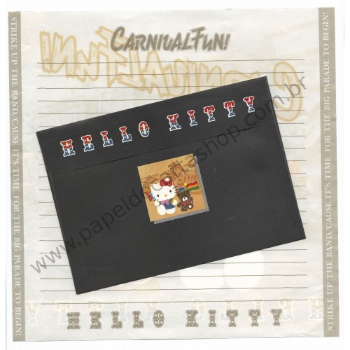 Ano 1988. Conjunto de Papel de Carta Hello Kitty Carnival Fun Sanrio