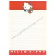 Ano 1976. Papel de Carta Hello Kitty Red Sanrio