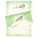 Conjunto de Papel de Carta Vintage Tiny Candy Apple Gakken