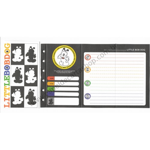 Conjunto de Papel de Carta Antigo Little Bobdog Black