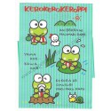 Ano 1989. Conjunto de Papel de Carta Keroppi CAZ Vintage Sanrio