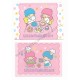 Ano 1997. Conjunto de Mini Papel de Carta Little Twin Stars Sanrio