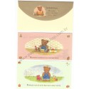 Ano 1995. Conjunto de Papel de Carta Mr Bears Dream Quatro Vintage Sanrio
