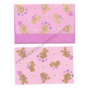 Ano 1987. Conjunto de Papel de Carta Tweedle Dee Dee Bear P Sanrio