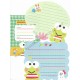 Ano 1994. Conjunto de Papel de Carta Keroppi Die Cut Vintage Sanrio