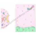 Ano 1984. Conjunto de Papel de Carta My Melody Antigo (Vintage) Sanrio