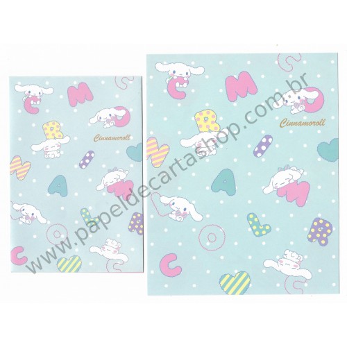 Ano 2015. Conjunto de Papel de Carta Cinnamoroll CBL Sanrio