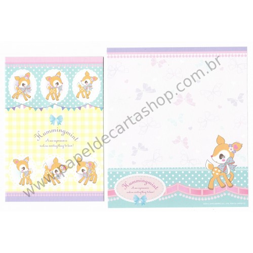 Ano 2016. Kit 2 Conjuntos de Papel de Carta Hummingmint Sanrio