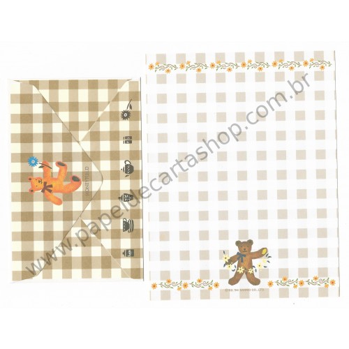 Ano 1994. Conjunto de Papel de Carta Honeyfield CMA Sanrio