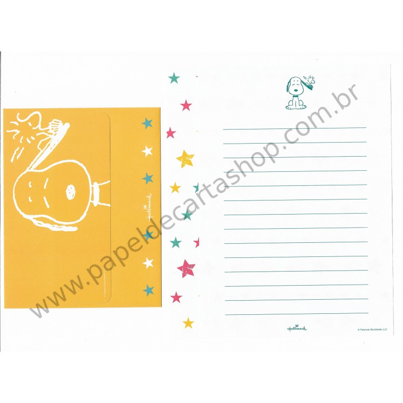 Conjunto de Papel de Carta Snoopy VAM - Hallmark Peanuts LLC