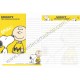 Kit 2 Conjuntos de Papel de Carta Snoopy VAM Peanuts 2012