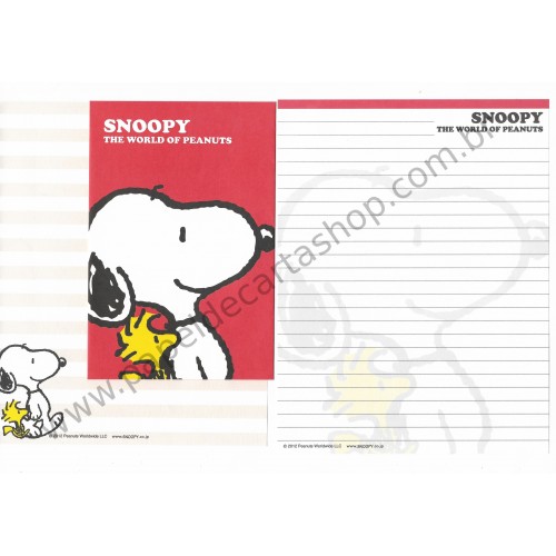 Kit 2 Conjuntos de Papel de Carta Snoopy VAM Peanuts 2012