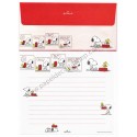 Conjunto de Papel de Carta Original Antigo Snoopy CVM Nihon Hallmark
