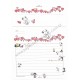 Conjunto de Papel de Carta Original Antigo Snoopy CBR Heart Hallmark