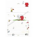 Conjunto de Papel de Carta Original Antigo Snoopy CBR Home Hallmark