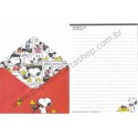 Conjunto de Papel de Carta Snoopy RING CVM - Peanuts Japão 2014