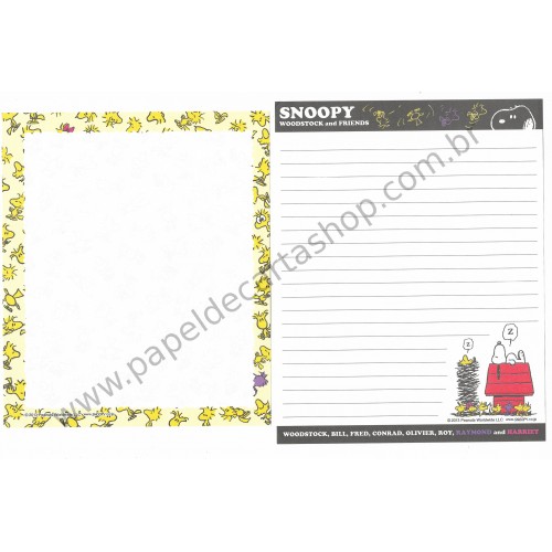 Conjunto de Papel de Carta Snoopy and Woodstock (CAZ2) - Peanuts