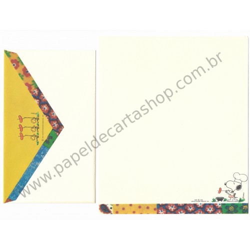 Conjunto de Papel de Carta Antigo Importado SNOOPY M57