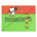 Notelette ANTIGO Importado Snoopy Playing Tennis - Hallmark