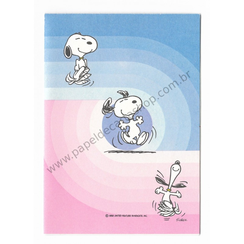 Notelette ANTIGO Importado Snoopy CRZ - Hallmark