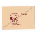 Notecard Cartão ANTIGO Importado Snoopy Thank You (CRM) - Hallmark Cards