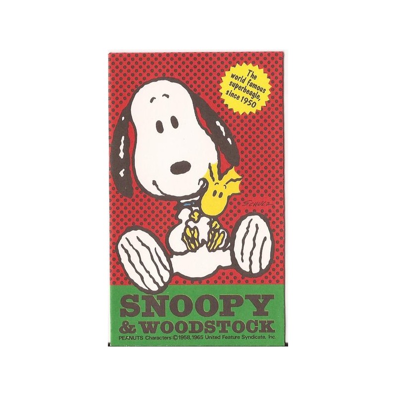 Mini-Envelope Antigo (Vintage) Snoopy 09 - Peanuts Hallmark
