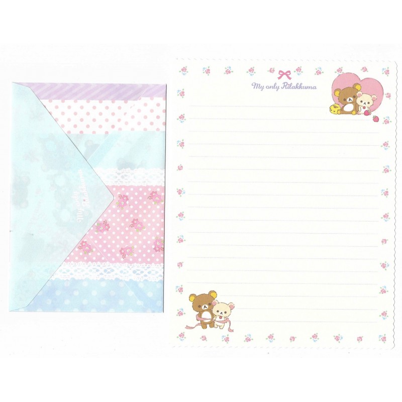 Conjunto de Papel de Carta Importado Rilakkuma My Only - San-X