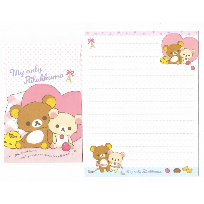 Kit 4 Conjuntos de Papel de Carta Rilakkuma My Only - San-X