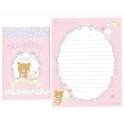 Kit 4 Conjuntos de Papel de Carta Rilakkuma Sweet Happy Days - San-X