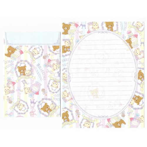 Kit 4 Conjuntos de Papel de Carta Rilakkuma Sweet Happy Days - San-X