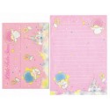 Conjunto de Papel de Carta Antigo Little Twin Stars Castelo I Sanrio Soft Paper