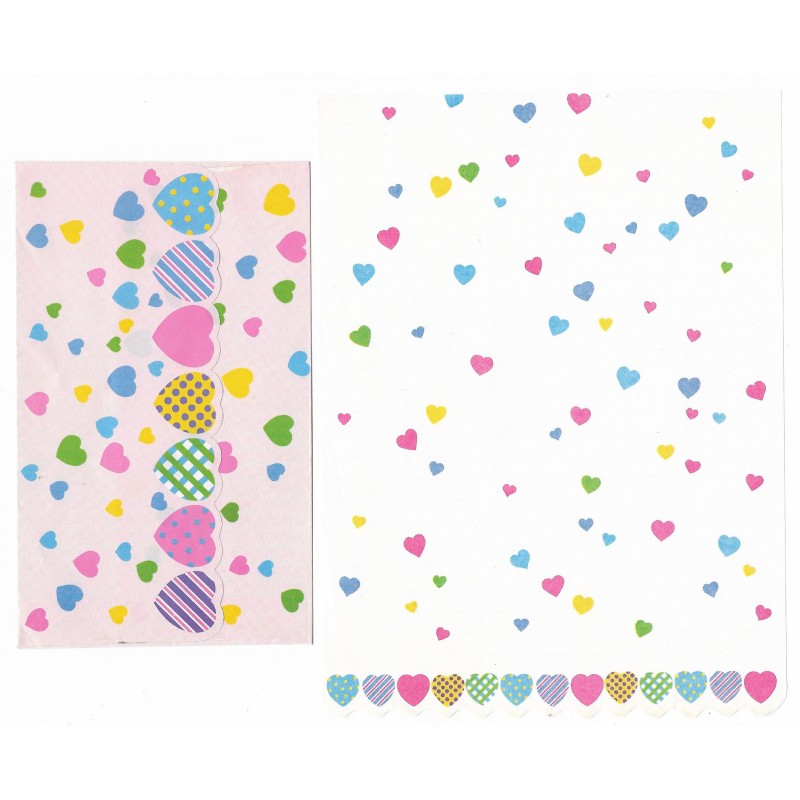 Conjunto de Papel de Carta Antigo Heart Line (BRS)