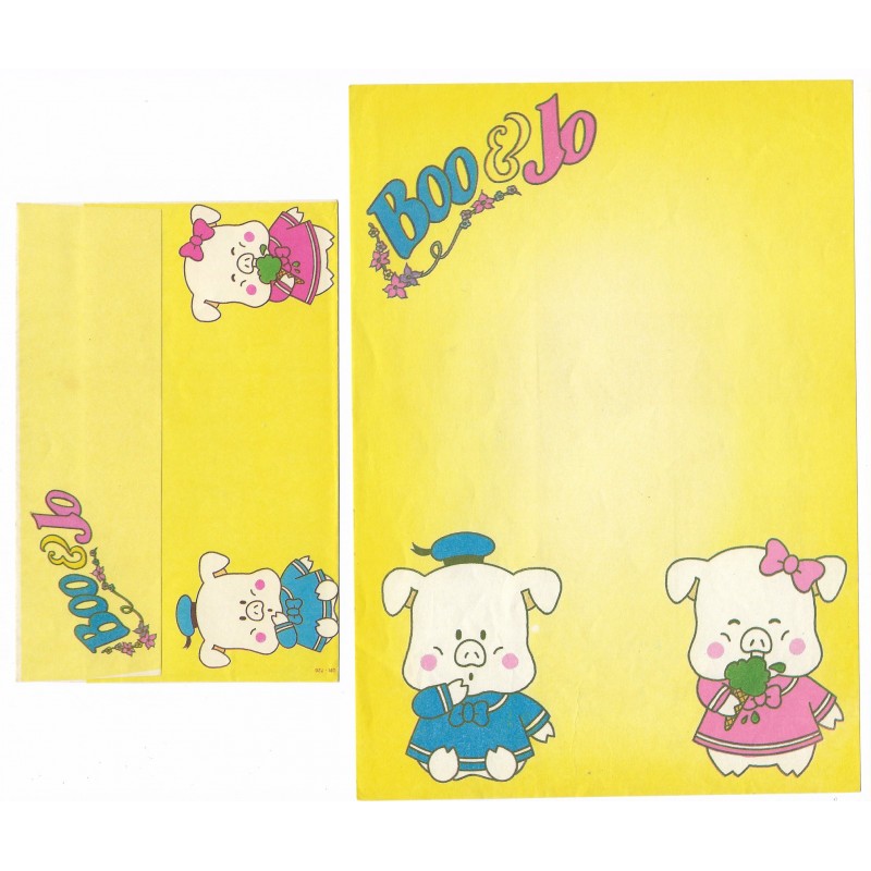 Conjunto de Papel de Carta Antigo Boo & Jo (CAM2)