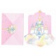 Conjunto de Papel de Carta Antigo Little Twin Stars Castelo II Sanrio Soft Paper