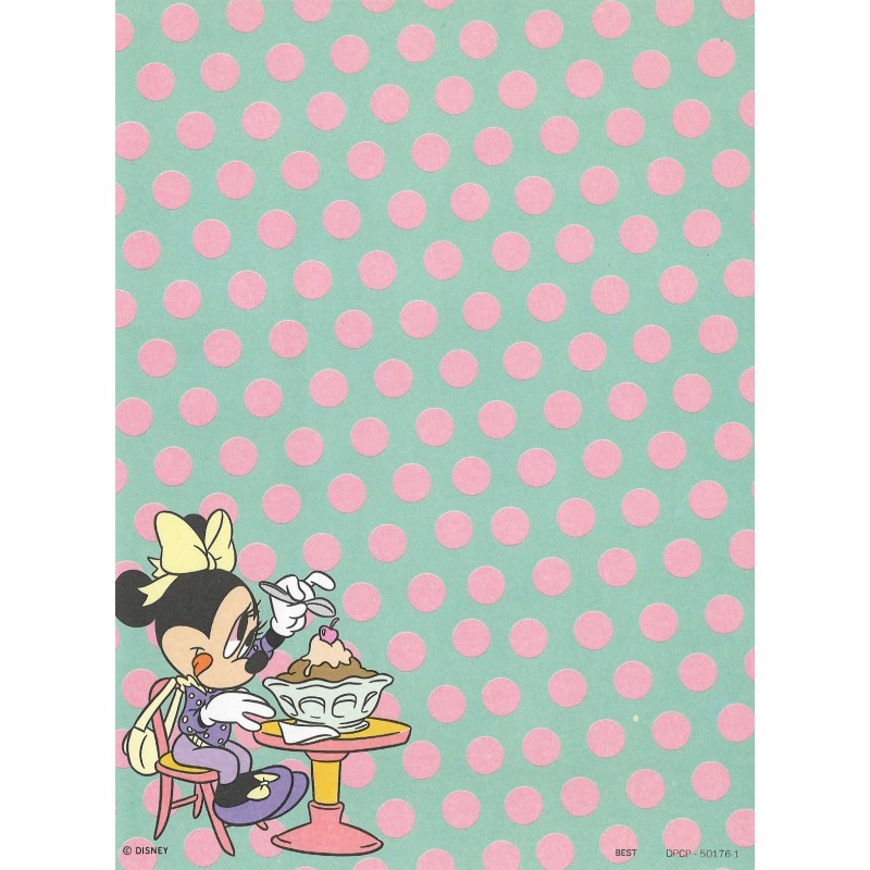 Papel de Carta Antigo Disney Minnie CVD - Best Cards