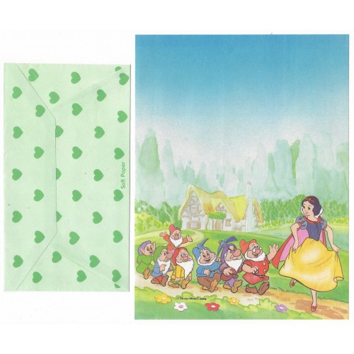 Conjunto de Papel de Carta Antigo Disney Branca de Neve IV - Soft Paper