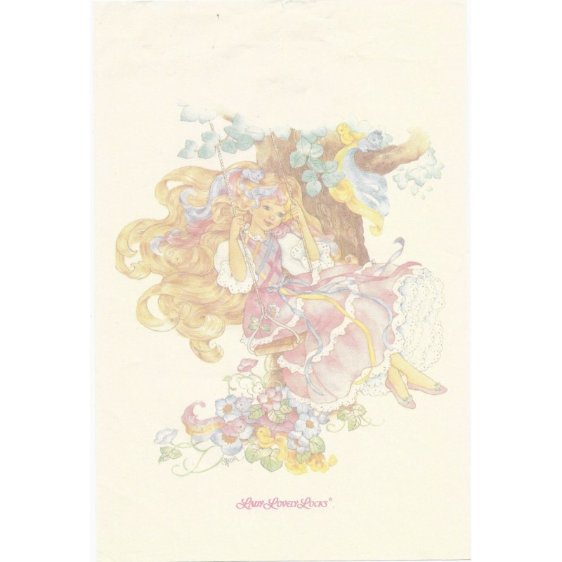 Papel de Carta Antigo G Lady Lovely Locks