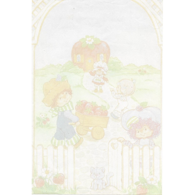 Papel de Carta Antigo G Turma da Moranguinho