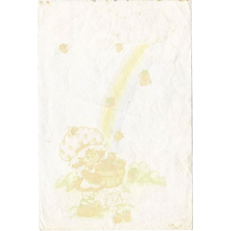 Mini Papel de Carta Antigo Moranguinho (Arco-Iris)